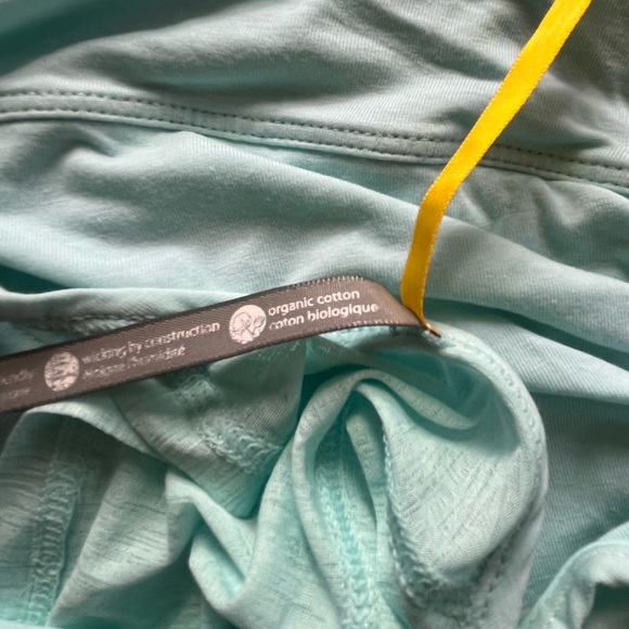 PALE TURQUOISE LOLË LONG SLEEVED TOP - Picture 8 of 10